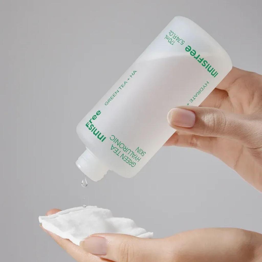 Innisfree Зеленый чай с гиалуроновой кислотой для кожи 170мл