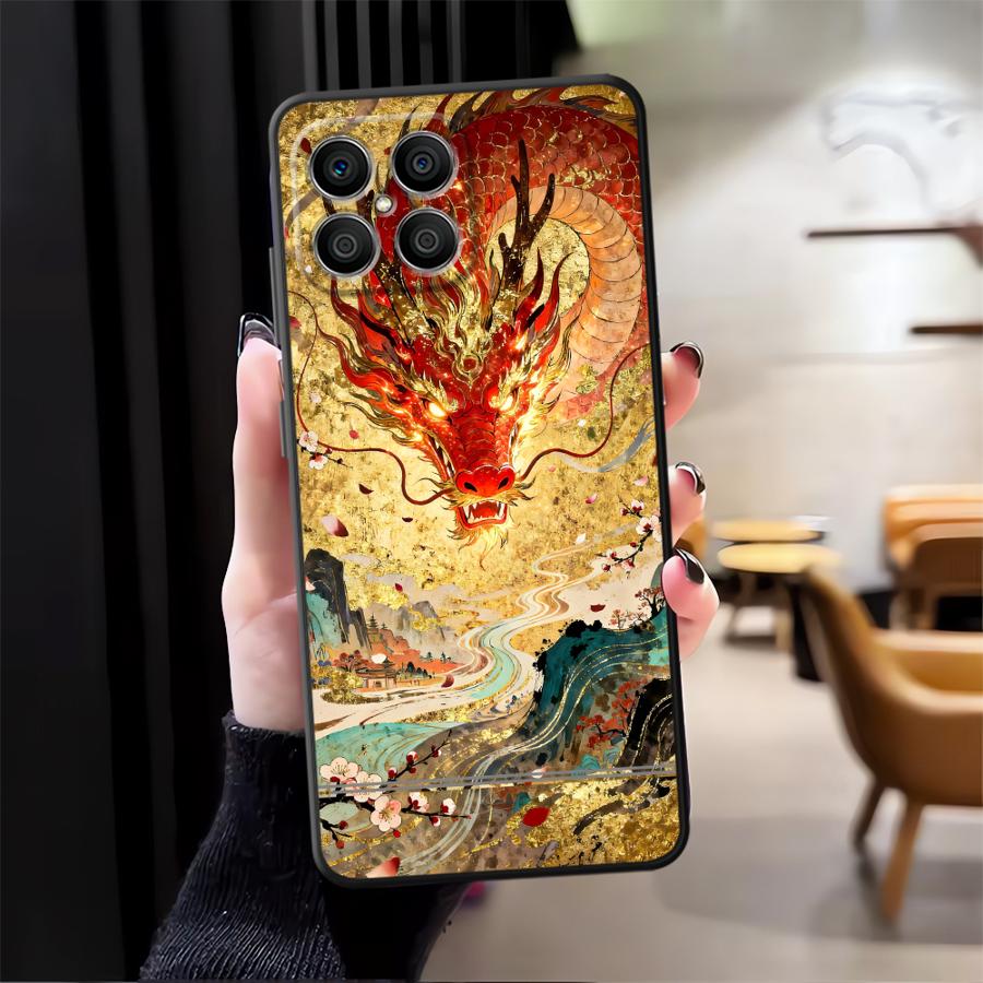 Мультяшный Крутой Чехол с Драконом и Лошадью для Honor X8 X6 X9a X5b 90 70 8X X7 200 400 Lite Magic5Lite Funda Чехол для Телефона