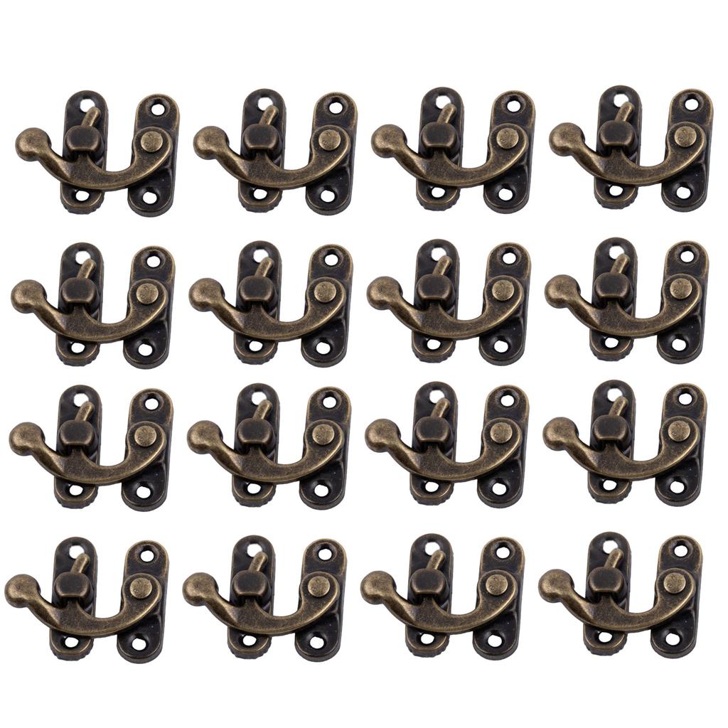 Классический старинный латунный навесной замок с крючком для шкатулки для драгоценностей, упаковка из 30 шт.