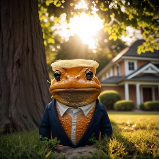 Садовая статуя лягушки Причудливая садовая скульптура желтой лягушки для внутреннего и наружного дворика, сада, цветочного горшка, украшения газона