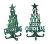 DIY Crystal Epoxy Resin Christmas Tree Letter Desktop Ornaments Decoration Christmas Silicone Mirror Mold
