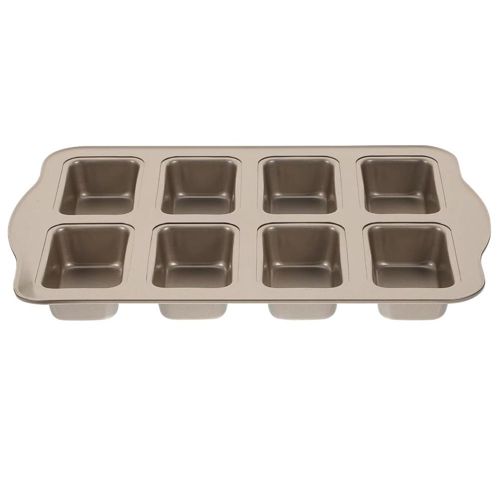 Large Capacity Mini Bread Baking Mold 8-Cavity Carbon Steel Cake Mold Muffin Dessert Tray Bakeware