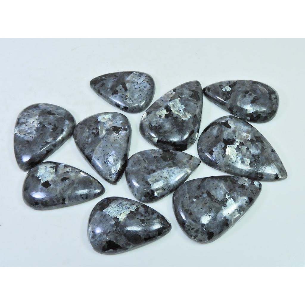 318Cts. Natural Forest Agate Pear Cabochon Loose Gemstone 19 Pcs Lot C-1949
