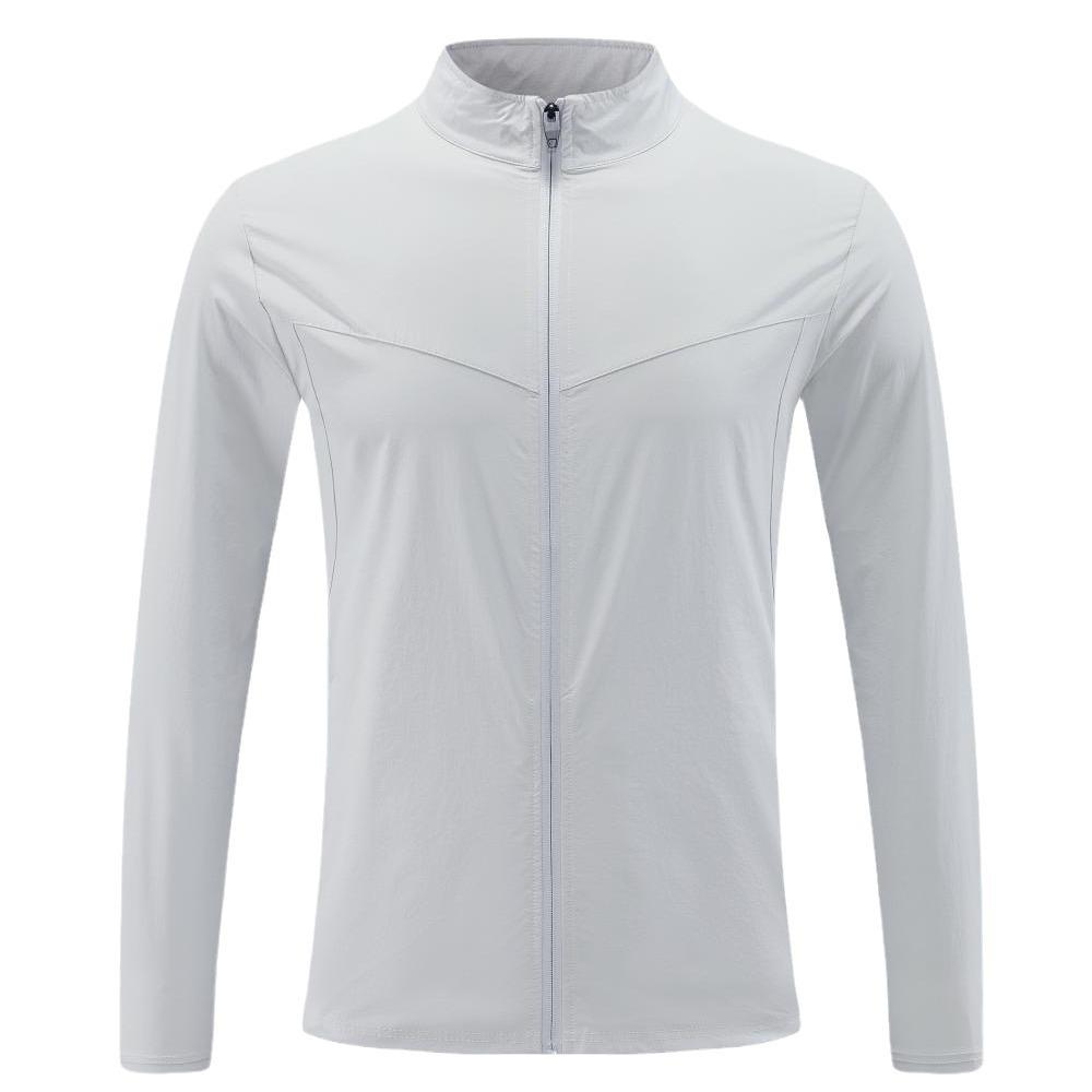LULU Men's Autumn Breathable Sport Jacket - Casual Long Zipper, Stand-Up Collar, Trendy Running Outerwear