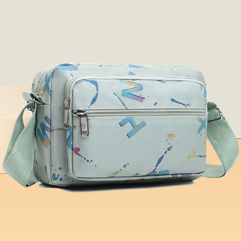 Новая нейлоновая женская сумка-мессенджер на одно плечо с диагональной вязкой, большая вместимость, сумки через плечо, сумка для телефона