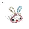 Birthday Present Crystal Party Children's Headwear Rabbit Crown Comb Hairpin