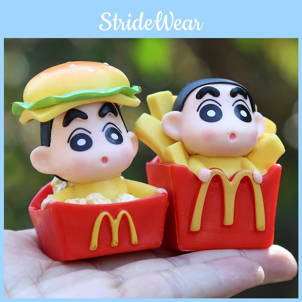 Cute Creative Pvc Burger Food Figure Blind Box Toy For Desktop Car Decoration