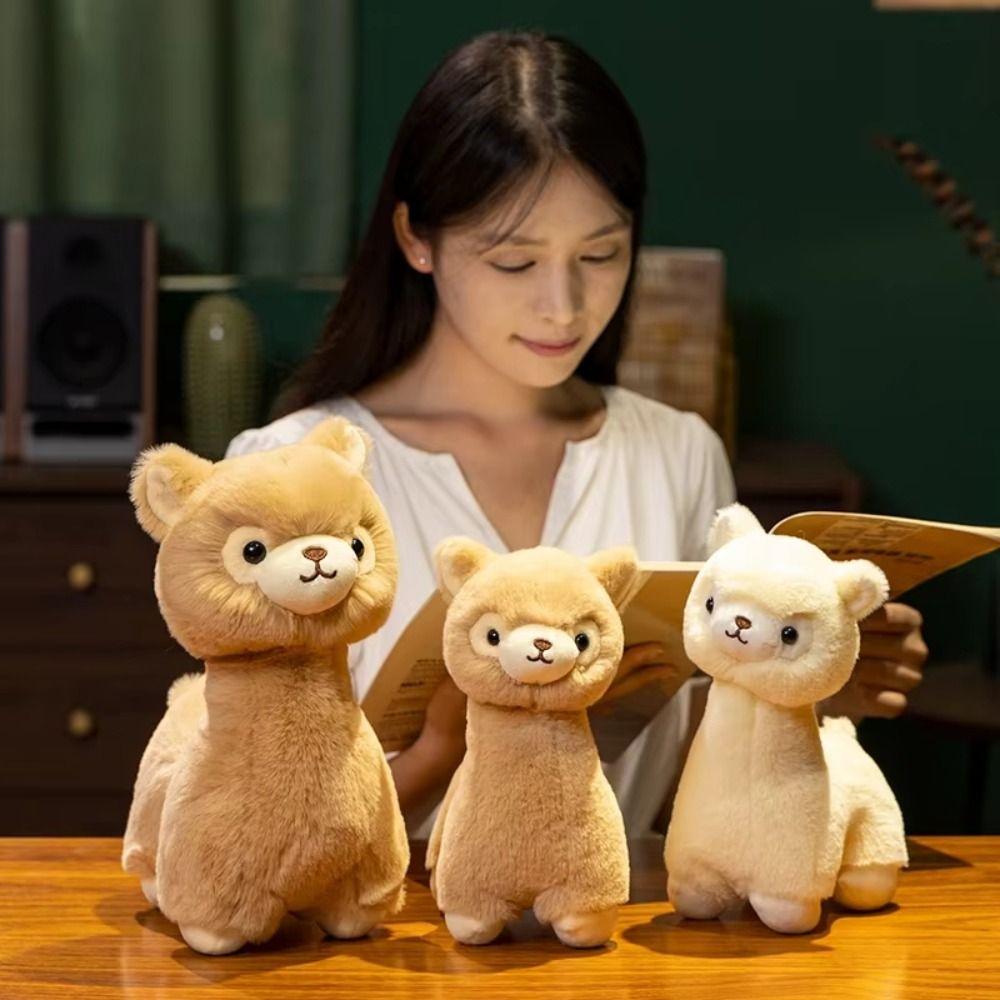 PP Cotton Alpaca Plush Toys Soft Animals Stuffed Toys Cute Plush Llama Dolls  Birthday Gifts