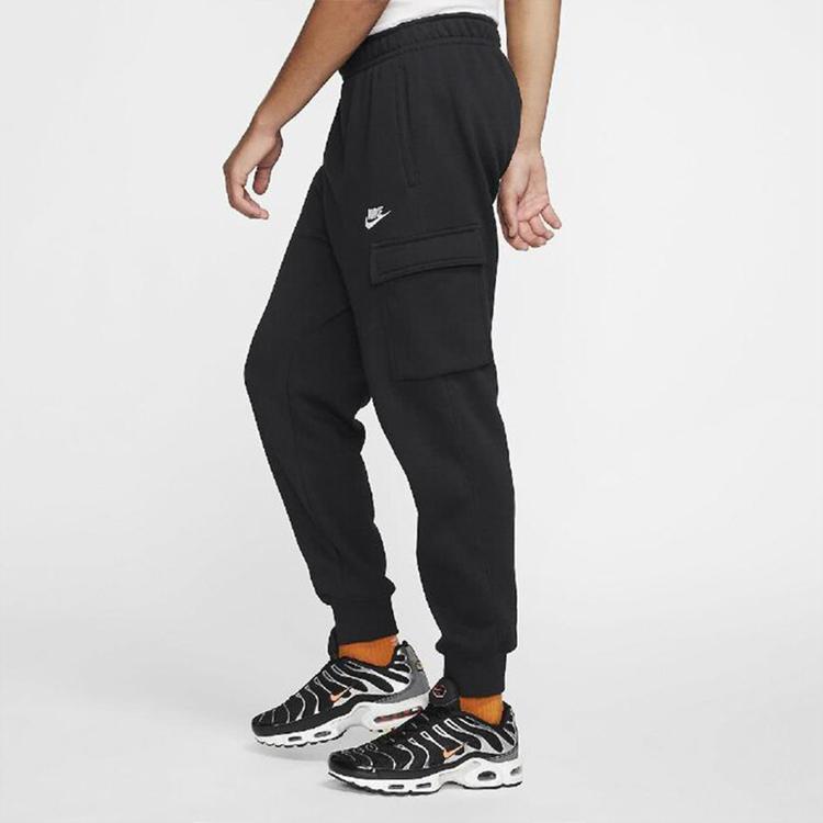 Nike Sportswear Club Fleece Joggers With Cuffed Ankles Men Bottoms Black CD3130-010