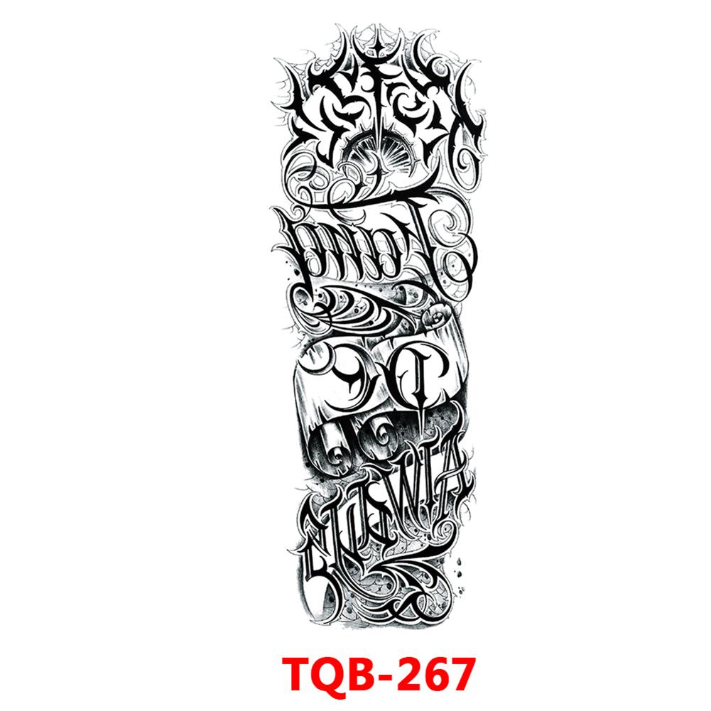 Татуировка с большим рукавом, розой, часами, глазом, водостойкая временная татуировка, наклейка, Лев, Король волков, боди-арт, полная поддельная татуировка для женщин и мужчин