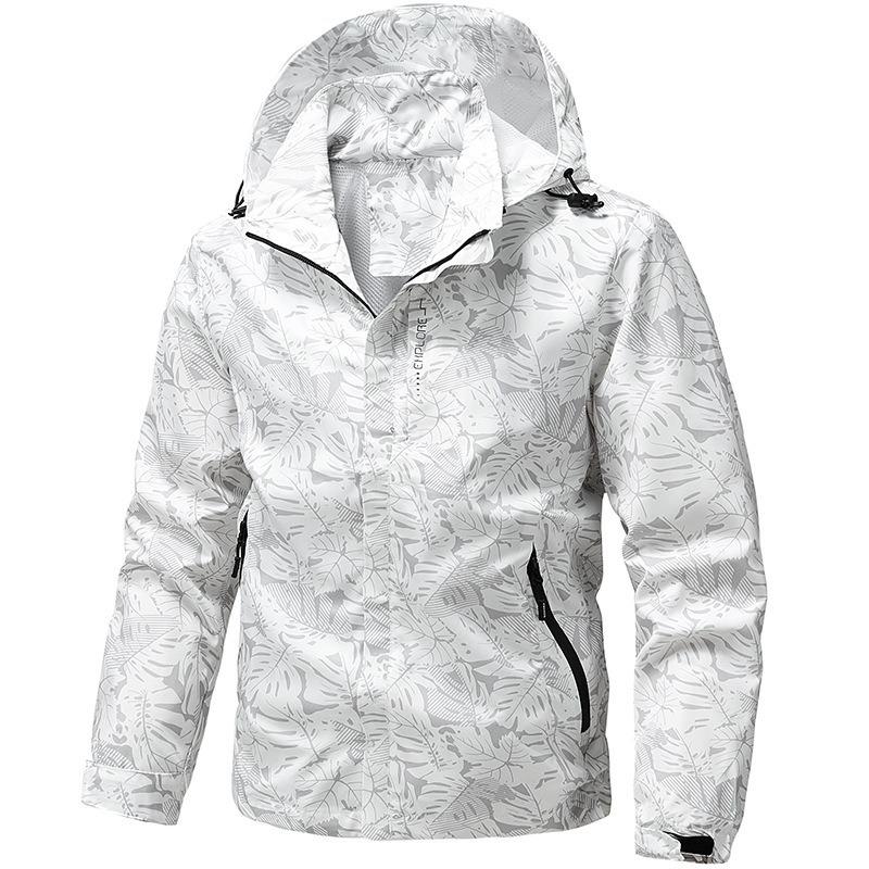 Men's Windproof Waterproof Camouflage Outdoor Jacket - Plus Size Spring/Autumn Fishing & Mountaineering Outerwear