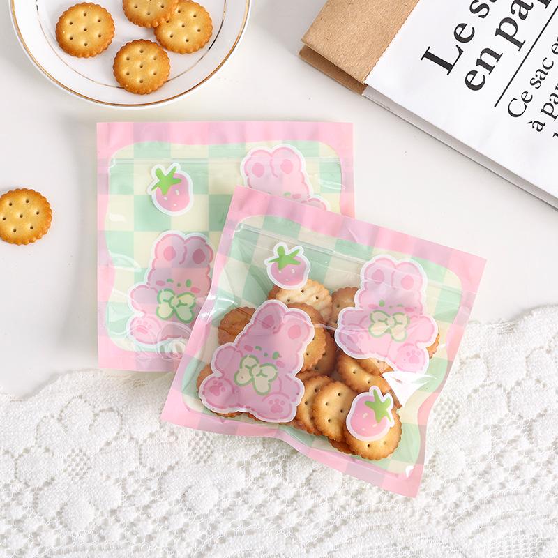 Милый мультяшный самоклеящийся пакет для украшений и подарков - Прозрачная упаковка для школы, пакет для маски