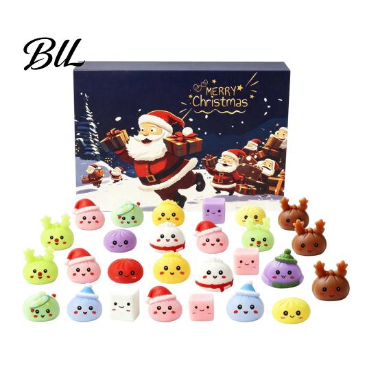 Christmas Advent Calendar for Kids Calendar, 24 Day Countdown Box with Mystery Figures, Holiday Decoration Festive Decor Room And Home Collectible Toy