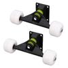 2PCS   Trucks Set with 4 Wheels Aluminum Alloy 5 Inch Shock Absorption  board Truck for Replacement