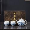 Liu Yinyu Play Green Lotus Tea Set Brewing Teapot Single Pot High-End Kung Fu Tea Set One Pot Two Cups Gift Box