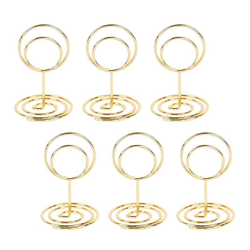 10pcs Metal Place Card Holders Photo Clip Stands Wedding Table Number Name Sign Stand for Wedding Birthday Party Home Decoration