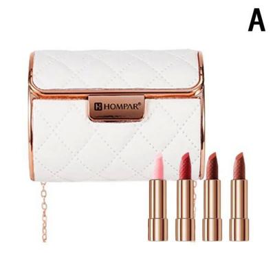 Матовая мерцающая бархатная помада для губ, стойкая косметика, креативная модная сумка на цепочке