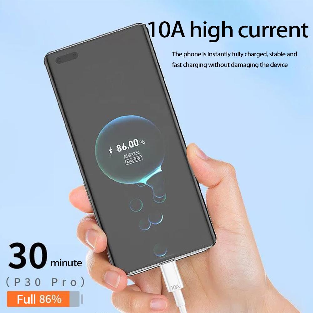 Type-C Fast Charge Android Devices with This Universal 6A Flash Charging Cable for Huawei, Oppo, Vivo, and More.