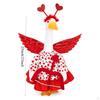 Valentine's Day Goose Outfit Porch Costume Decorative Holiday Clothes for Patio Garden