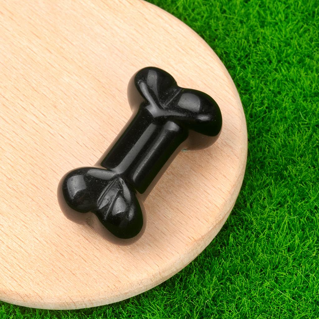 1 шт. мини-духовный исцеляющий хрустальный орнамент, украшение в форме кости, натуральный камень, драгоценный камень для украшения питомника или домашнего интерьера, ювелирные изделия 34x20 мм