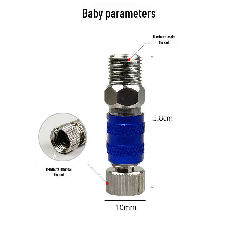 Air Pump Airbrush Hose Quick Self-Locking Pneumatic Snap-on Connector