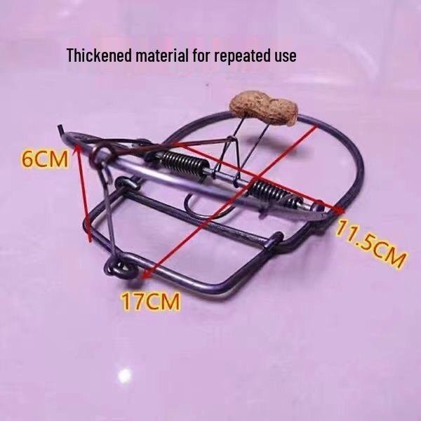 Автоматическая высокоэффективная железная мышеловка с мощным зажимом и сильным захватом для мышей и крыс