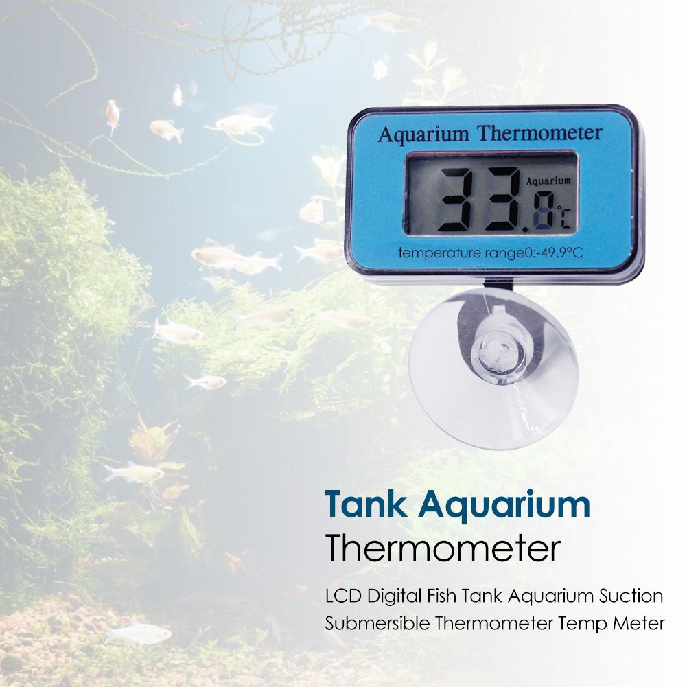 LCD Digital Fish Tank Aquarium Thermometer Elaborate Manufacture Prolonged Suction Water Temp Meter -50 to 70℃