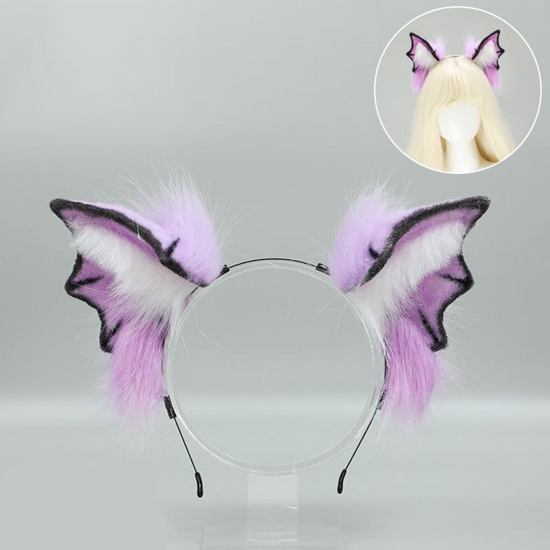 Хэллоуин Повязка на голову с ушками летучей мыши-вампира | Косплей-пропс Маленький хвост демона | Набор ушей и хвоста животного субкультуры