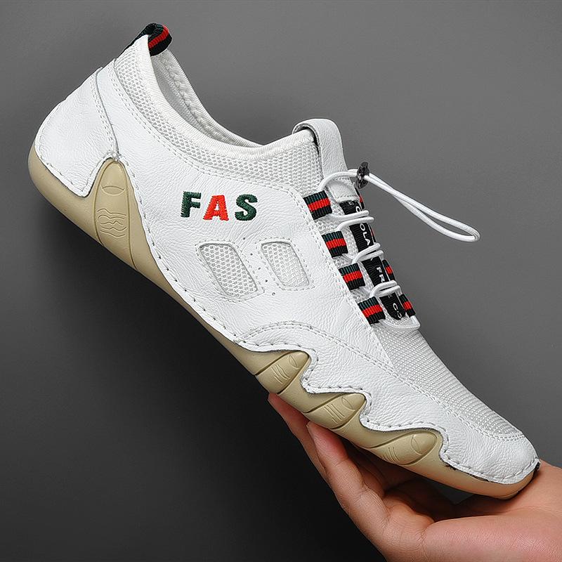 Повседневные мужские лоферы, обувь из осьминога, мужская обувь из кожи осьминога, ленивые британские туфли на мягкой подошве в горошек на плоской подошве