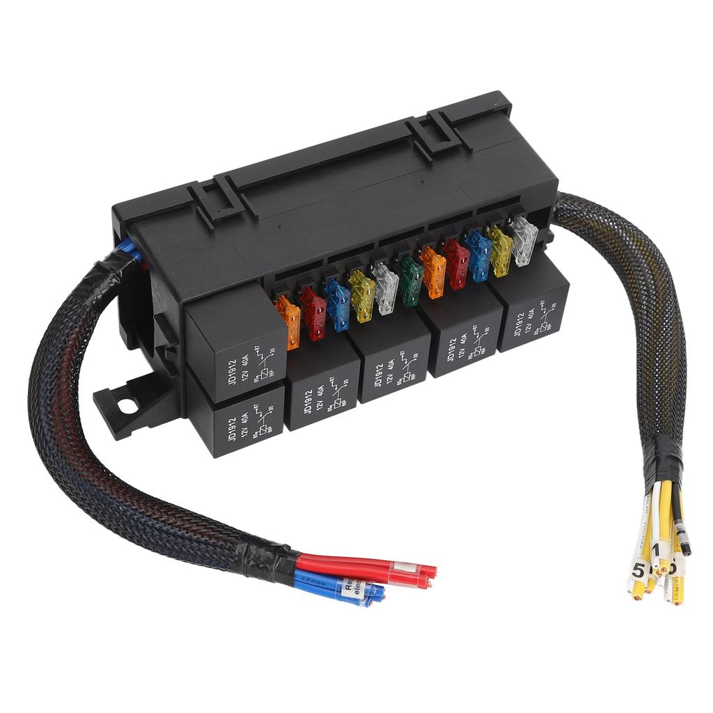 Блок реле предохранителей 12В 6 реле 11 предохранителей ATC ATO Водонепроницаемый блок реле для автомобиля, яхты, лодки