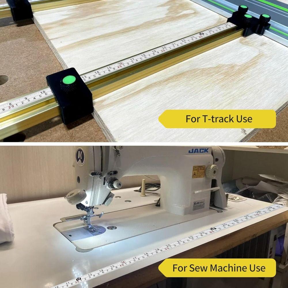 Self-Adhesive Metal Tape Measure Steel Adhesive Backed Tape Ruler Durable Workbench Ruler  Drafting
