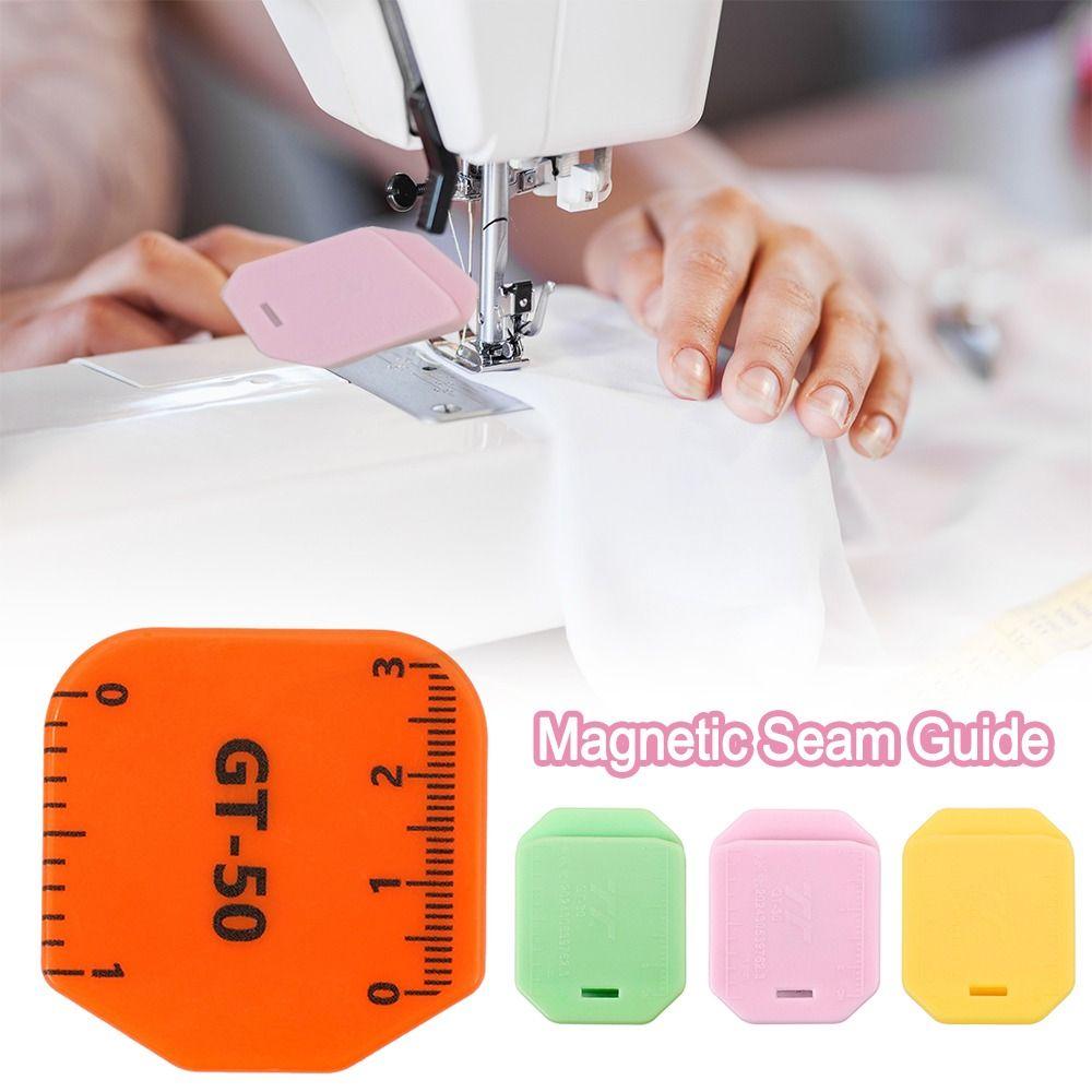 Anti-Curling Magnetic Seam Guide Locking Stitcher Positioning Tool Sewing Ruler Sewing Accessories