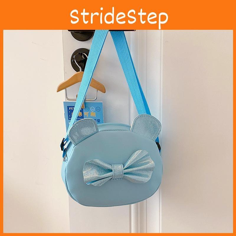 Single Shoulder Childrens Bag Shining Bow Designble For Girls Daily Purse Casual