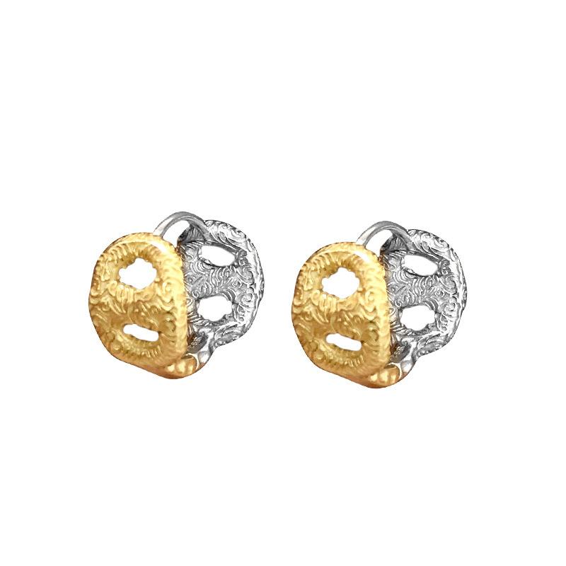 Серьги-вкладыши Tangcao Pattern Pig Nose Contrast Color, тяжелая промышленная текстура, модные серьги для женщин, универсальные
