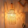 Bohemian Lampshade Lamp Shade DIY Lighting Fixtures Tassel Elegant Handmade Woven Beige for Nursery