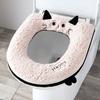 Cartoon Cat Zipper Toilet Cover Waterproof Toilet Seat Pad New Toilet Seat Cushion  Universal