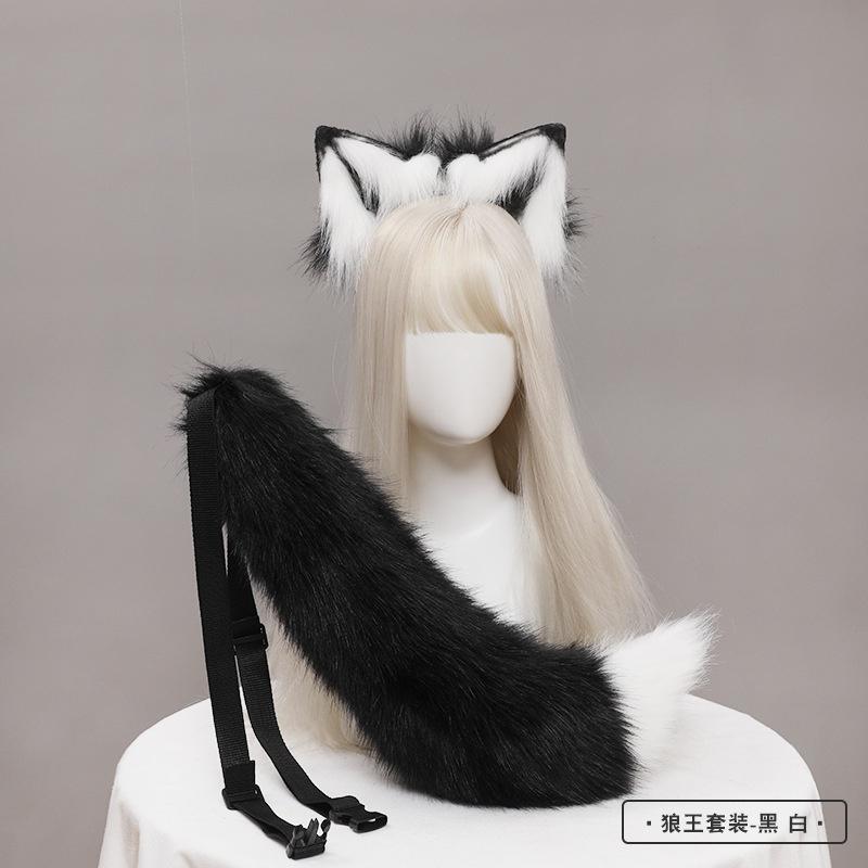 Новый Red Fox Anime Beast Ear Beast Tail Wolf Ear Cat Ear повязка на голову на заказ косплей Golden LOL Fox Ears плюшевые аксессуары для волос