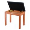 Donner Wooden Piano Stool with Sheet Music Storage, Keyboard Bench, Stable, Comfortable, Sturdy, Non-Slip, 140kg Weight Capacity, 52cm Wide X 34cm Dee