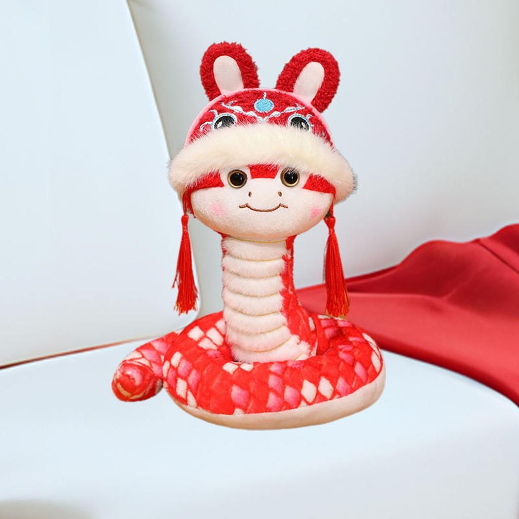 Chinese Snake Toy Figurine Animal Ornament Sculpture Soft Ideal for Year Suitable