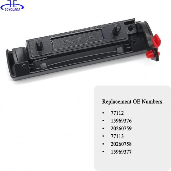 Metal Outside Exterior Door Handles for 1985-1994 Chevrolet Chevy S10, Front Left Driver & Right Passenger Side Replaces 15969376 15969377