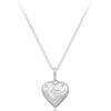 Taupe 925 Silver Sterling Heart Necklace (2 COLORS)