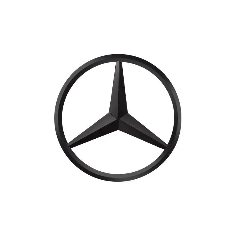 Car Sticker For Mercedes Benz 3D ABS silver/Black 9cm 90mm car rear Tail Trunk emblem badge sticker Decals For Mercedes Benz W11