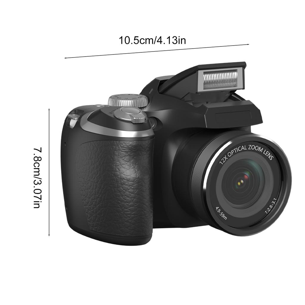 60MP Digital Camera 12X Optical Zoom with 4K Video Recording for Photography Tavel Vlog