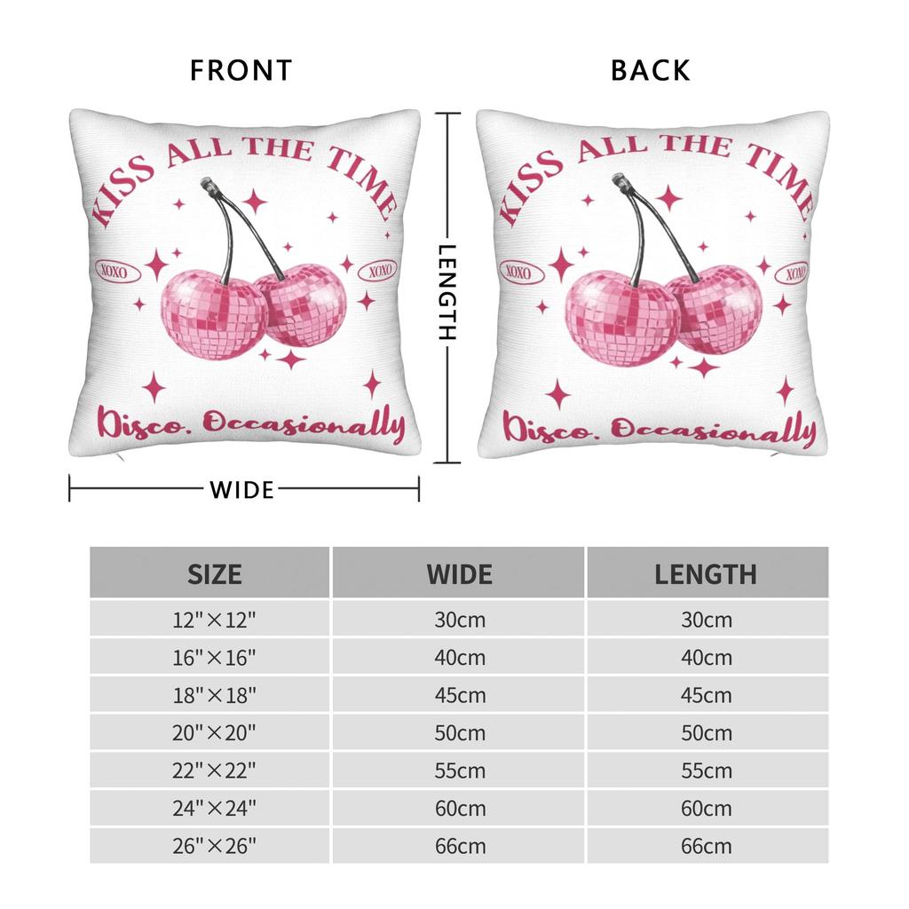 Harrys Styles Kiss All The Time Disco Occasionally Pillowcase Cushion Cover Decorations Pillow Case Cover Home Square 45*45Cm