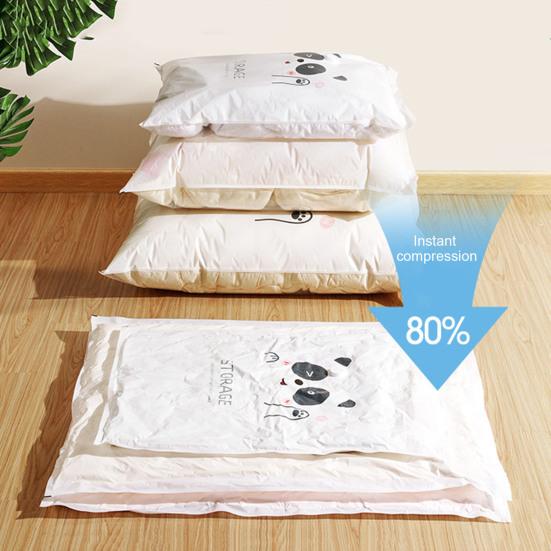 Long Lasting Vacuum Storage Bag Good Sealing Useful Multifunctional Quilt Clothes Organizer Compression