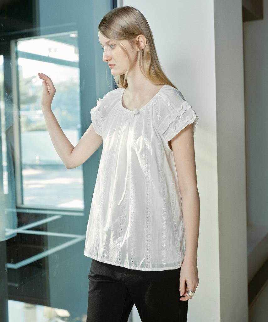 JUCYJUDY Flare Lace Blouse J1Bl329J