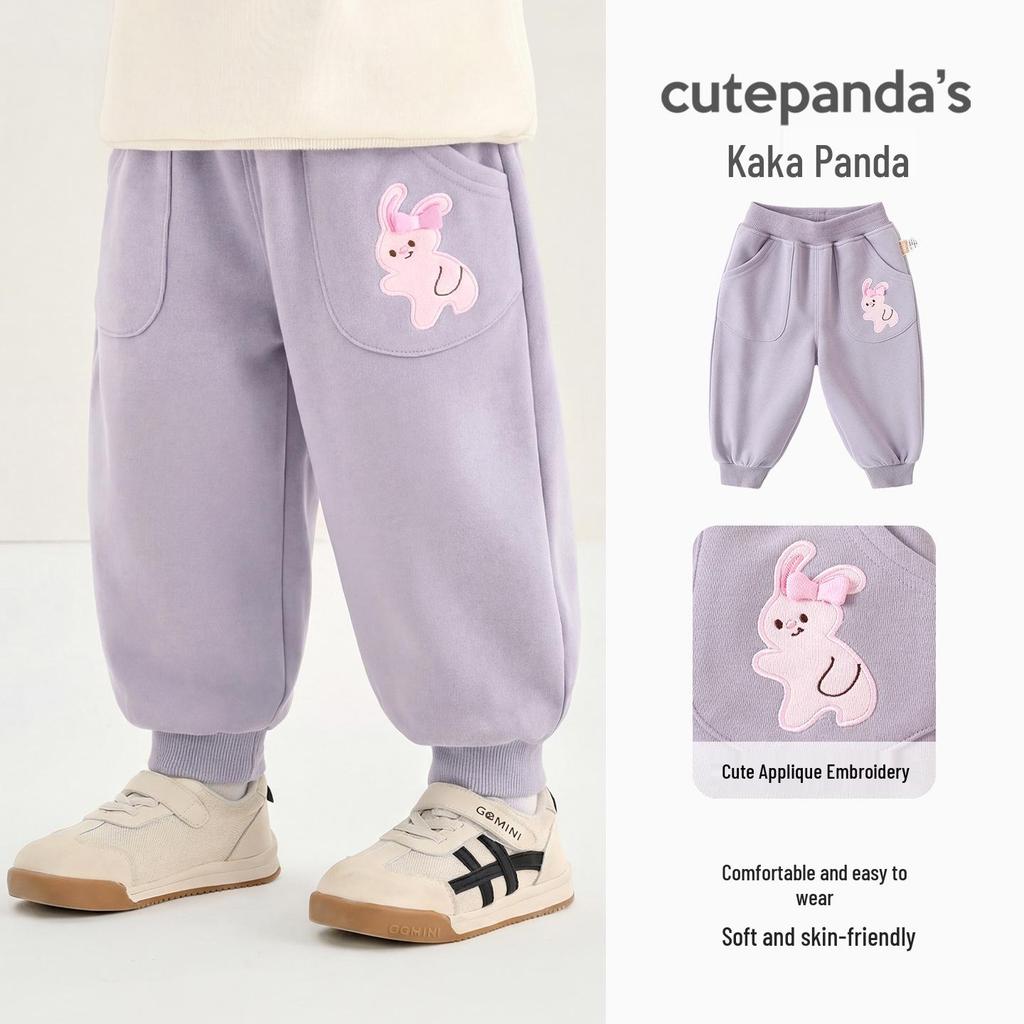 Детские весенние спортивные и повседневные брюки Panda Kaka - для мальчиков, девочек, малышей. Модные длинные.