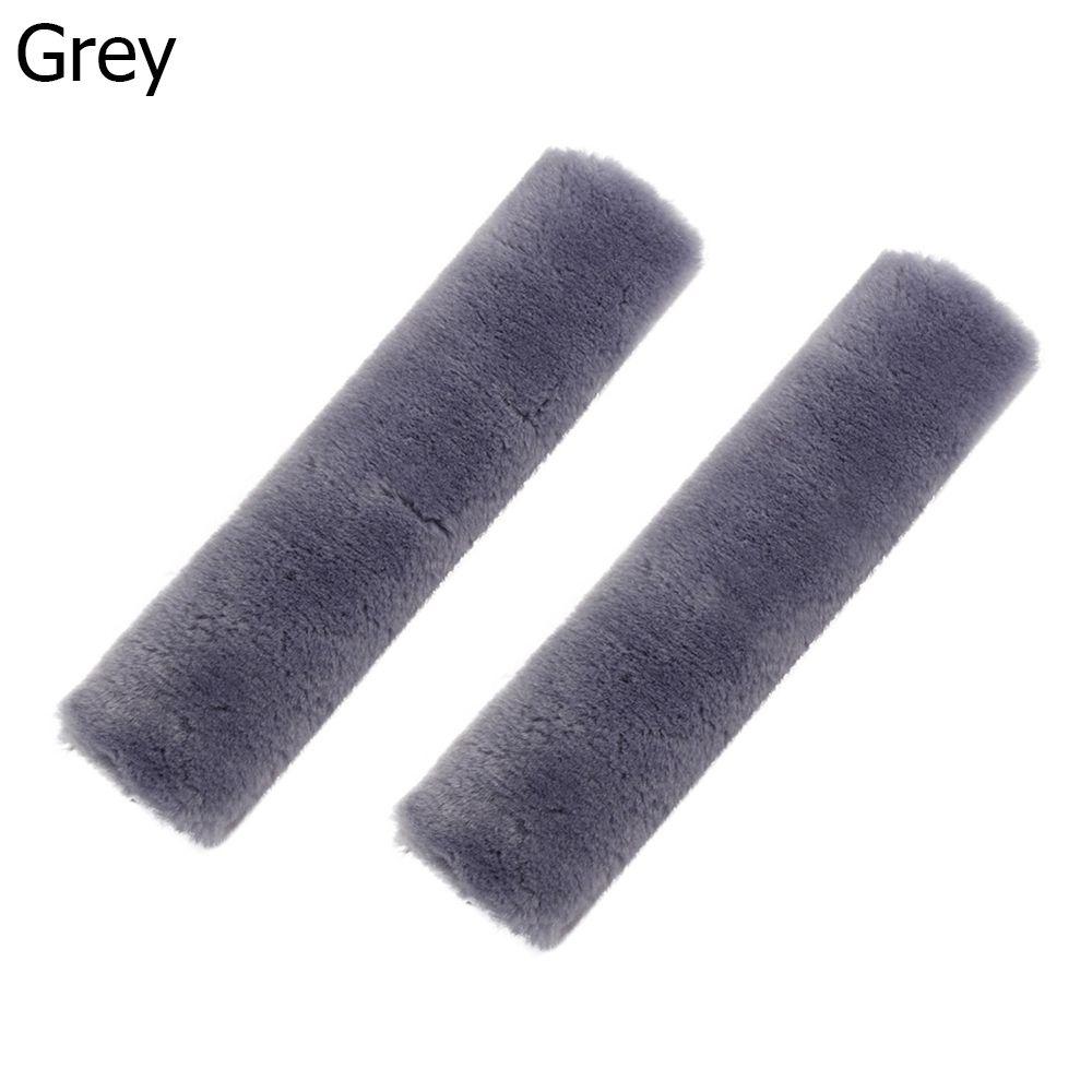 2 Pcs/Set Fashion Soft Auto  Harness Cover Plush Car Seatbelt Shoulder Pad  Seat Belt