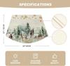 Christmas Snowflakes Deers Wedge Placemats for Round Table Set of 4, Winter Seasonal Kitchen Dining Table Decoration for Indoor Party Home