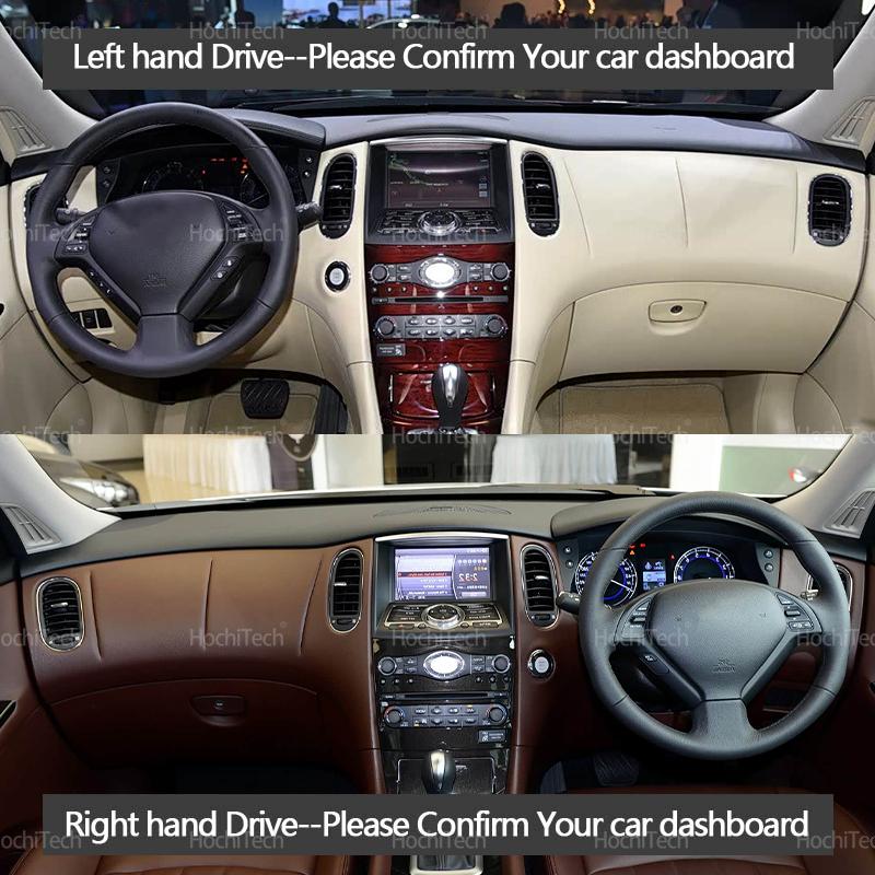 Коврик на панель приборов для Infiniti QX50 1-го поколения J50 2013-2017 Коврик от солнца Коврики на приборную панель Анти-УФ Аксессуар